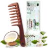 ultra wide wood comb, sheesham wood comb, saal wood teeth comb, jasmine oil comb, wide tooth wooden comb, eco-friendly comb