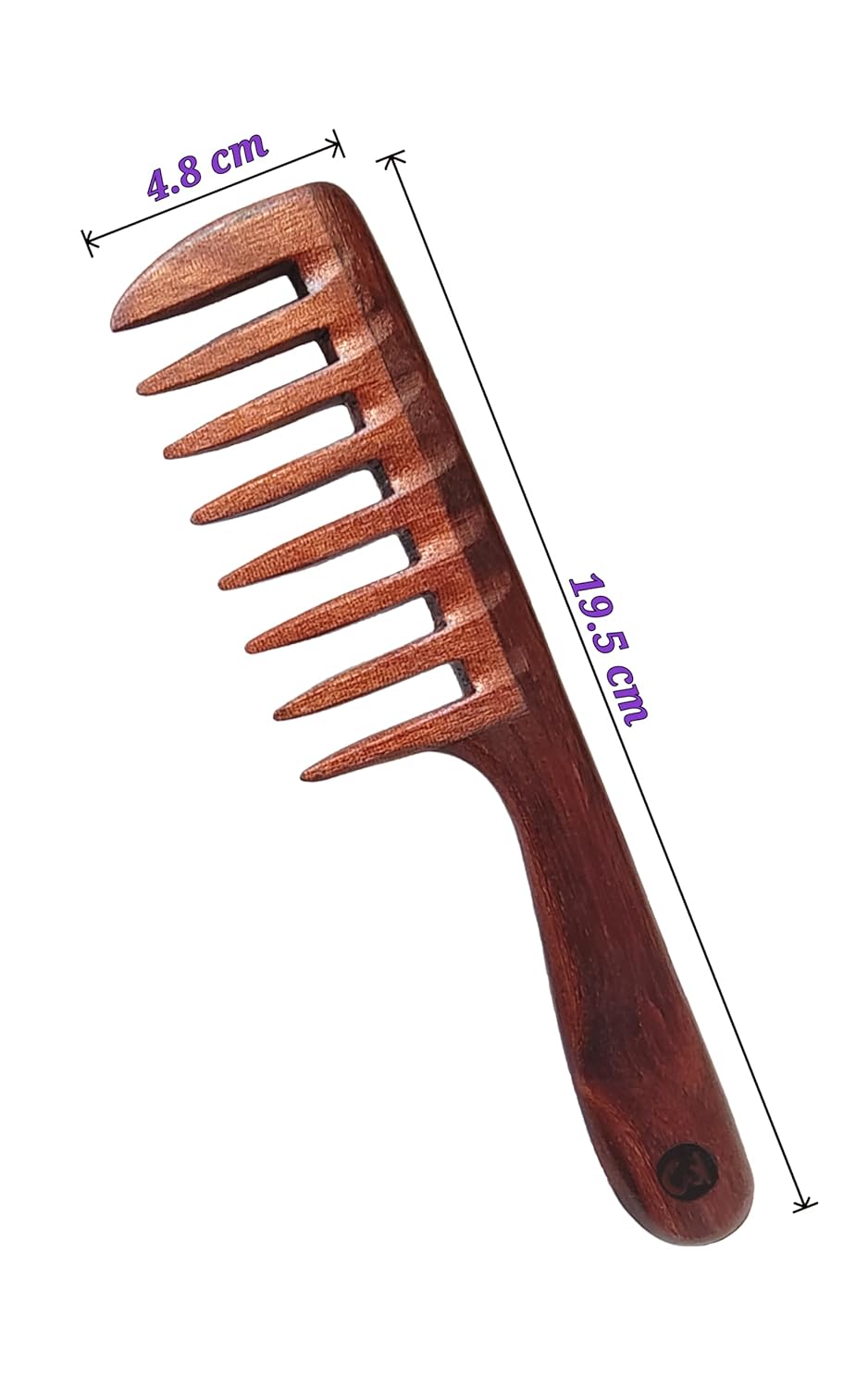Detangle with Ease – Ultra Wide Wood Comb with Jasmine Oil - Image 3