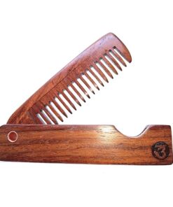 Alternative view of Folding comb Made with Sheesham wood