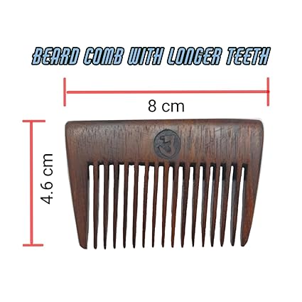 Premium Beard and Moustache Comb Set – Oil Enriched Grooming - Image 3