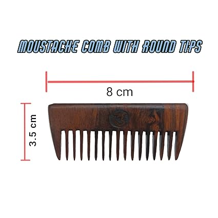 Premium Beard and Moustache Comb Set – Oil Enriched Grooming - Image 4