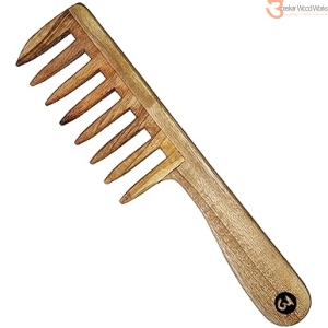 Alternative view of Ultimate Ultra Wide Neem Wood Comb for Thick Hair