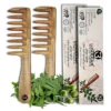 "Neem Wood," "Hair Detangler," "Wide Tooth Comb," and "Hair Fall Control"