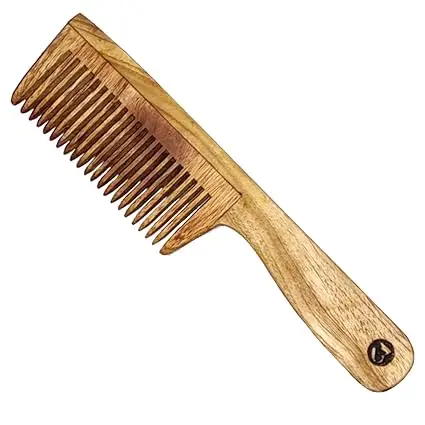 Healing Neem Wood Comb Treated with Pure Neem Oil - Image 3
