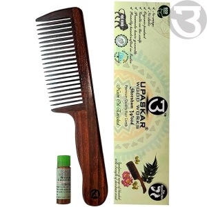 neem oil treated comb, handcrafted comb, sheesham wood comb, dual block comb, ergonomic handle comb, eco-friendly comb, wooden comb for men, wooden comb for women